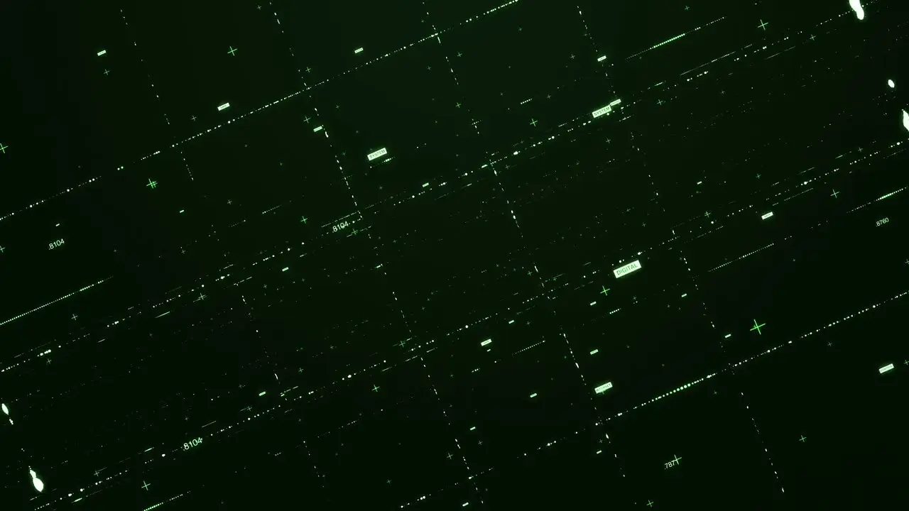 Dark digital map grid with latitude and longitude overlays